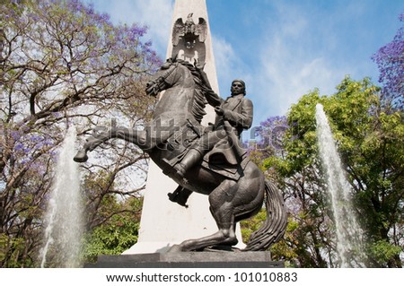 Morelos statue, Guadalajara (Mexico)