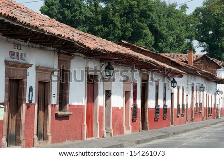 Colonial architecture in Patzcuaro (Mexico)