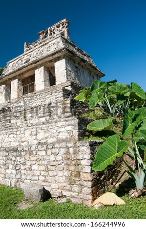 Temple of the Sun, Mayan ruins of Palenque (Mexico)