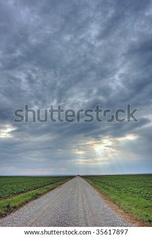 long open road in Canada, Ontario
