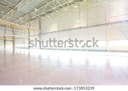 Empty Modern high-tech factory workshop