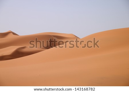 Dunes of the Moroccan Sahara - Erg Chebbi