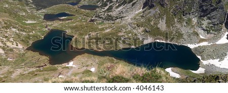 mountain lakes panorama