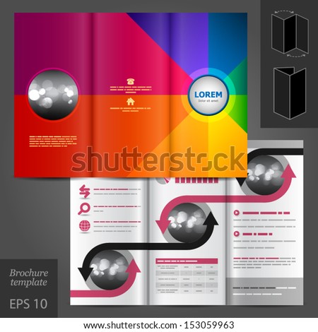 Vector artistic corporate identity template with color elements EPS 10 Vector artistic corporate identity template with color elements EPS 10