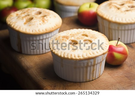 Miniature Single Serving Apple Pies