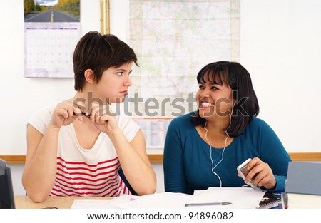 College Student is Annoyed by Her Friend\'s Loud Music