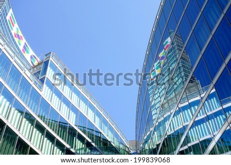 MILAN, ITALY - APRIL 26, 2014: The new headquarter of Regione Lombardia government in Milan.
