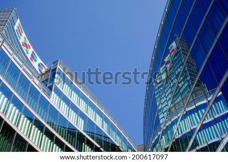 MILAN, ITALY - APRIL 26, 2014: The new headquarter of Regione Lombardia government in Milan.