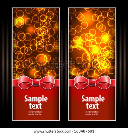 Vector banners for special holidays offer. Place four your text.
