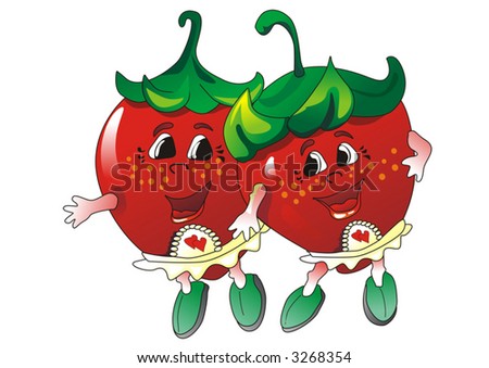 Strawberries Cartoon