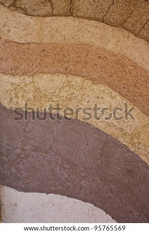 a form of soil layers,its colour and textures