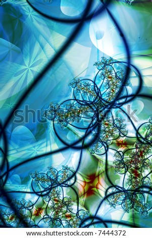 blue circles fractal