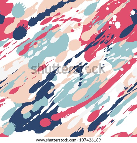 Seamless color splash pattern. Vector illustration