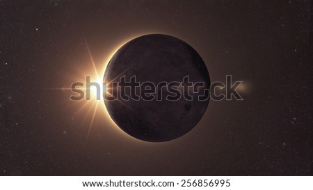 Eclipse of the sun, Solar eclipse\
Elements of this image furnished by NASA
