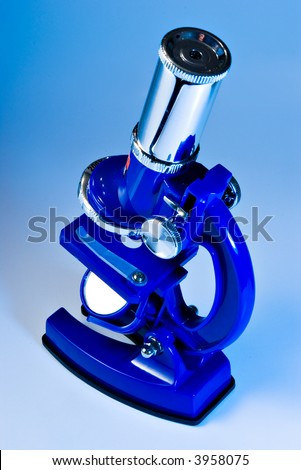 Blue microscope suited for any medical concepts