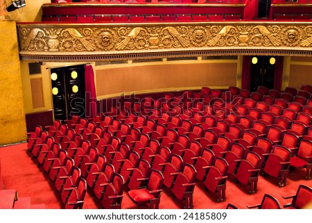 chairs in classic theater performance hall