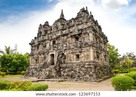 Candi Sari  (also known as Candi Bendah) buddhist temple in Prambanan valley on  Java. Indonesia. Built around 778 a.d. it supposedly is the oldest temple among those built in the Prambanan valley.