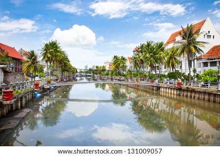Jakarta old Town along the Smelly river Java island Indonesia Jakarta old Town along the Smelly river Java island Indonesia