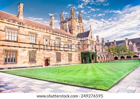 SYDNEY, AUSTRALIA-DEC 23, 2014:Quadrant Building at University of Sydney, Australia on Dec 23, 2014. Five Nobel or Crafoord laureates have been affiliated with the university as graduates and faculty.