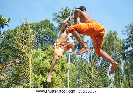 Kalarippayat,fight in air,  indian ancient martial art of Kerala
