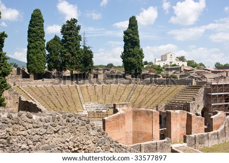 stock photo : Amphitheater, Pompeii