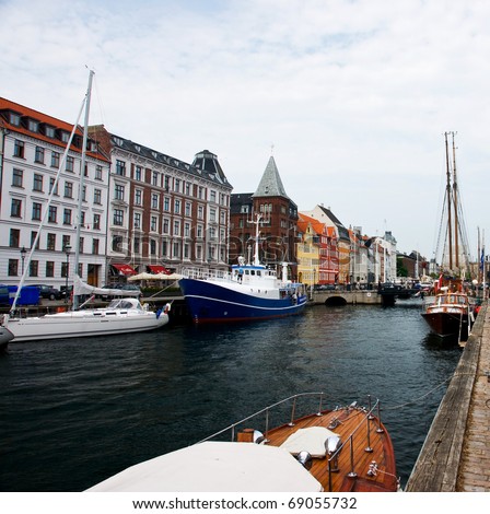 Nyhavn -  polular historical place in Copenhagen