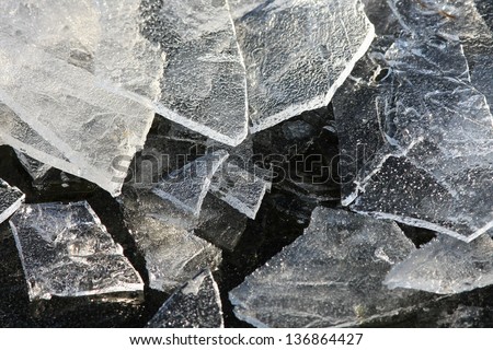 shattered ice