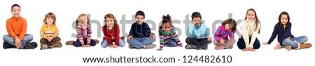 girl isolated in white girl isolated in white