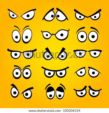 Scared Cartoon Eyes