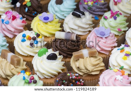 Delicious mini cupcakes