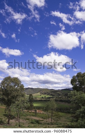 A stock photo of a view into the Howqua Valley in country Victoria