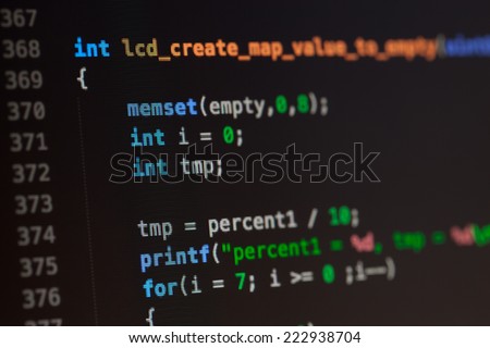 C computer language source code.