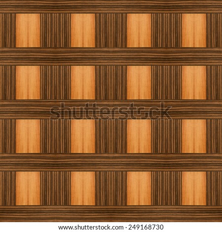 Wood design with Ebony and light wood