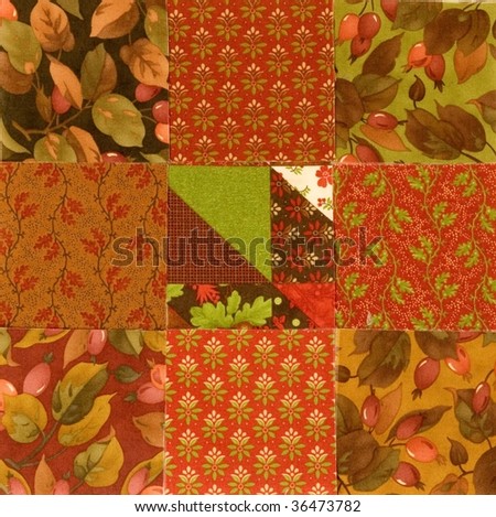 ARRANGING SQUARES FOR FALL PATTERN!