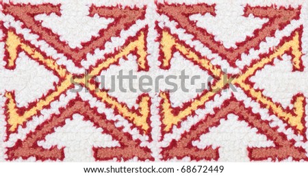 abstract woolen carpet design