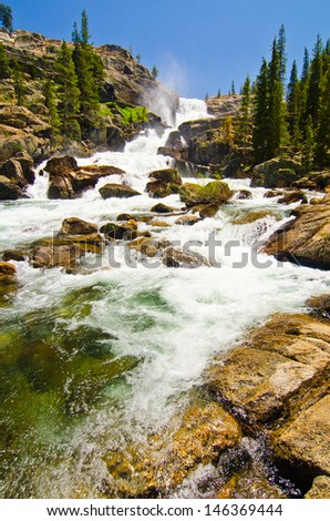 Tuolumne River At Glen Aulin At Yosemite National Park Stock Image