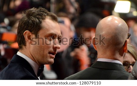 BERLIN - GERMANY - FEBRUARY 12: Jude Law at the 63rd Annual Berlinale International Film Festival \