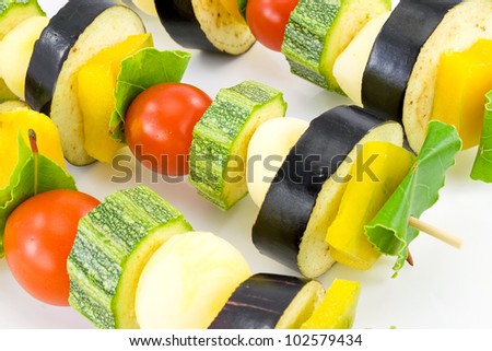vegetable kebabs