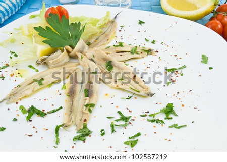 marinated anchovies
