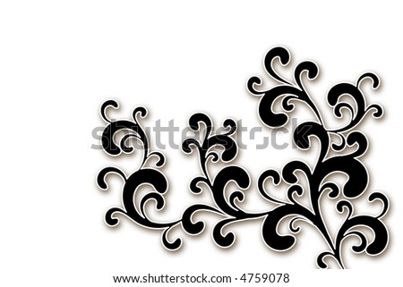 decorative black swirls