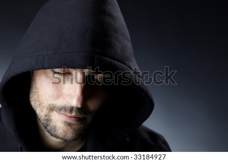 man with hood