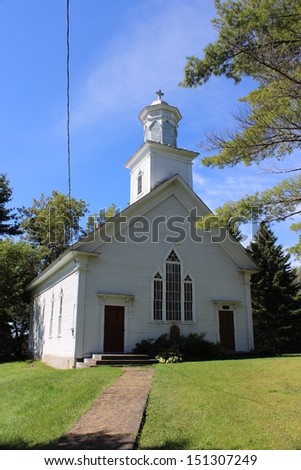 All Saints Anglican Church in Abercorn, Qc, Canada Built in 1870