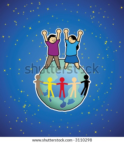 We Love Our Earth(Vector) - 3110298 : Shutterstock