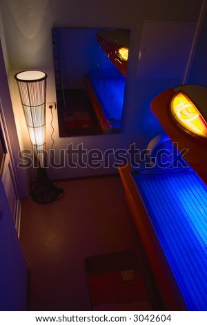 Solarium room in beauty parlor