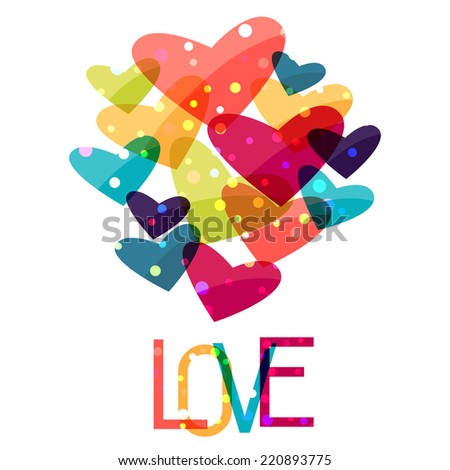 Valentine holiday saint background with shiny hearts Valentine holiday saint background with shiny hearts
