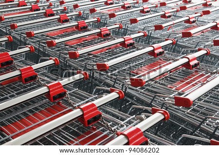 Abstract texture made of trolley. Shopping concept.