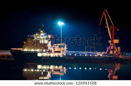 Night shift at the port.