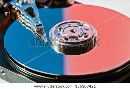 Hard disk drive HDD.