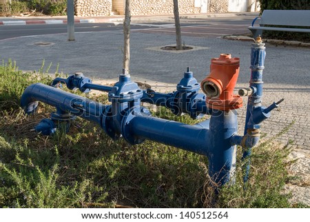 Fire hydrant and pipe for review and control system of underground water pipeline in a city of Israel