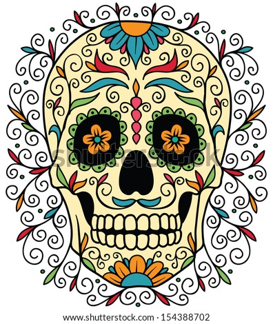 Mexican sugar skull Mexican sugar skull